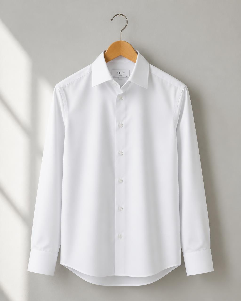 Freshly pressed white shirt
